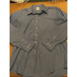 Brooks Brothers Est. 1818 Blue Dress Shirt Men's 16-4/5 Button Down Long Sleeve